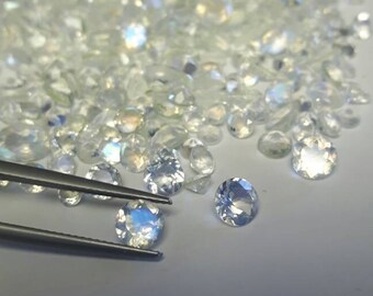 Natural rainbow blue moonstone