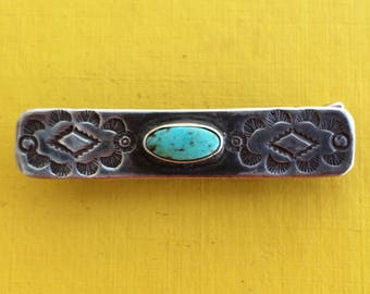 Heavy Sterling Hair Barrette