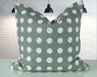 Steingraue Cushion cover with white dots, 50 x 50 cm