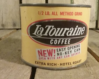 Coffen Tin Can, La Touraine Coffee Can