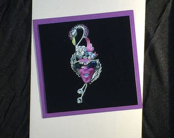 blank notecard - Flamingo Road