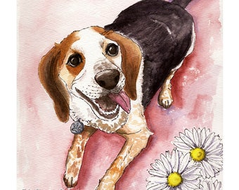 Custom Pet Portraits 8x10 Dogs Cats Woodland creatures