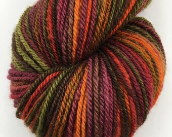 Handspun Yarn Sportweight BFL "Living Color" 300 yds.