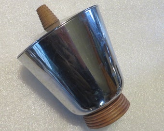 ArtDeco/Mid-Century Chrome Covered Jar