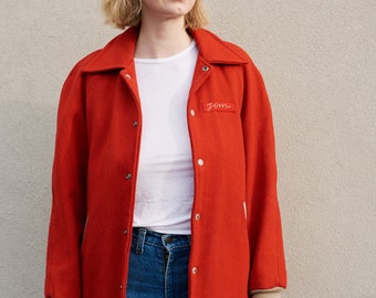 AMAZING 1950's Red Letterman Jacket