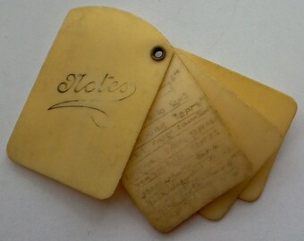 Antique Carnet De Bal Aide Memoire Dance Card