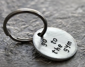 Gym Keychain, Go To The Gym Reminder for Fitfam, Weightloss Lose Weight Tag, Fitness Workout Exercise