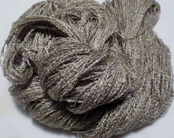 Handpainted Yarn-Soft Rayon Boucle Sport Wt. - 360 yds - TAUPE