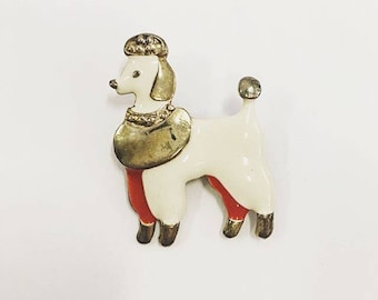 Vintage French Poodle Brooch