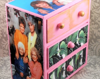 Custom Golden Girls Pink Stash Jewelry Box