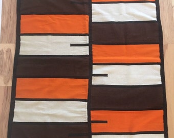 Tapis de laine tissés à la main de moderniste ou Tenture murale Vintage / / tissage nomade / / Mid Century Design