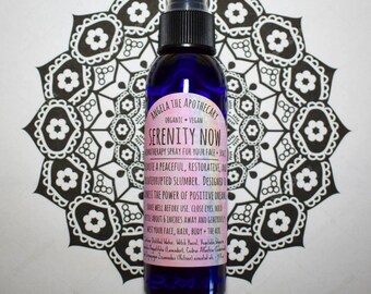 Organic Sleep Spray, Pillow Spray, Aromatherapy Blend, Hyperactivity Spray, Anxiety Spray, Lavender Spray , Gifts for Her, Serenity Now