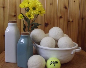 Huge co-op LOT, FREE Shipping to U.S.A., Premium Wool Dryer balls, 72 balls, Made in America by SAHM, Wooley Klean