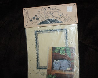 All Cooped Up soft sculptured cat pattern sealed