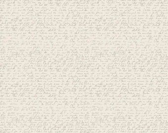 Ava Rose - Script Cream by Deena Rutter for Riley Blake Designs, 1/2 yard,C5876-CREAM