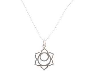 Sacral Chakra Necklace in Sterling Silver, #6719