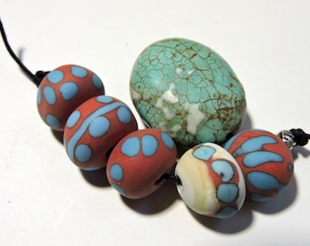 Lampwork Beads NATURALS Two Sisters Designs 011517D