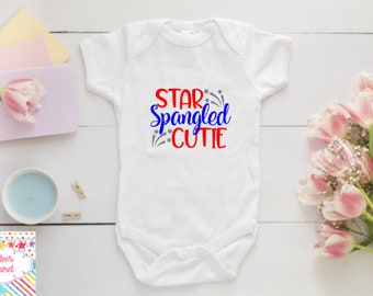 4th of July Onesies® , independence day boysuit , Baby girl Onesies®