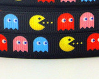 Arcade Game Grosgrain 3/8" Printed Ribbon