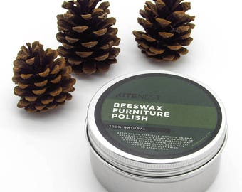 Wood Furniture Polish with Beeswax and Gum Turpentine. 100% Natural and Traditional Care