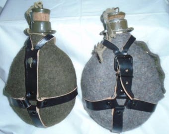 Original Czech Army water canteen bottle with Cork Closure lid
