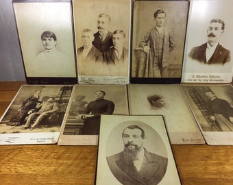 Photo Cabinet Cards 9pc
