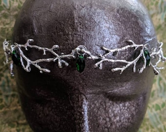 Woodland Crown - Elven Circlet - Fairy Crown - Chain Tiara - Chain Headpiece