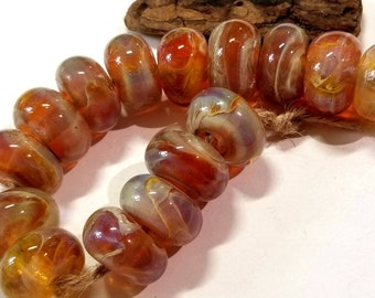 Lampwork Glass Borosilicate Beads HONEY Two Sisters Designs 043018D