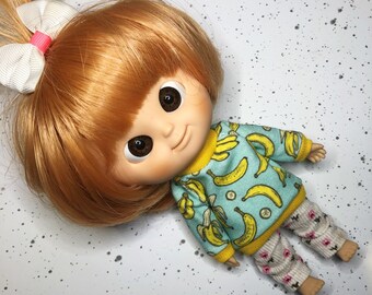 Sweatshirt with sushi for Muichan/ Lati yellow/Pukifee doll