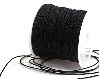 0.5, 0.8 mm or 1 mm - 10 m Nylon string black