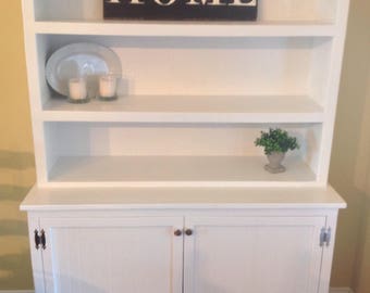 Farmhouse Hutch / Display Cabinet(free shipping )