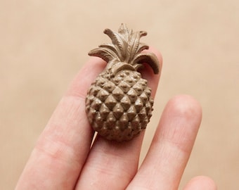Pineapple Brooch Pin Army Green Fruit Brooch Plastic