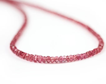 Red Spinel Faceted Rondelles 12 Ruby-like Red Semi Precious Gemstones