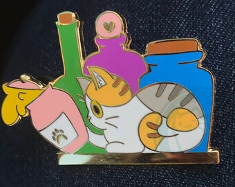 Potion Calico Cat Hard enamel pin