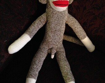 ANATOMICALLY CORRECT Sock Monkey Artisan Made