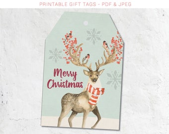 printable gift tags, christmas gift tags, christmas tags, pdf gift tags, gift tags, printable tags, Christmas Printable