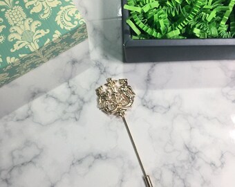 Rose gold lapel - collar pin