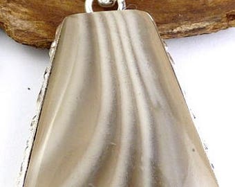 NATURAL GREY STRIPED flint, fossil, Poland, natural stone, jew31 diamond
