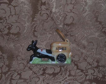 Donkey and Cart Ashtray.