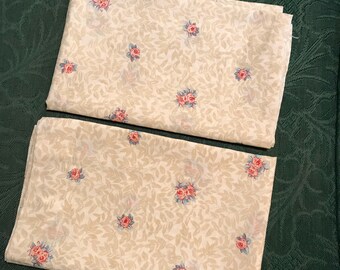 Two Vintage 1980's Haywin Floral Pillowcases