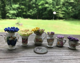 Miniature plants: Downton Abbey Inspired Plants in Vases