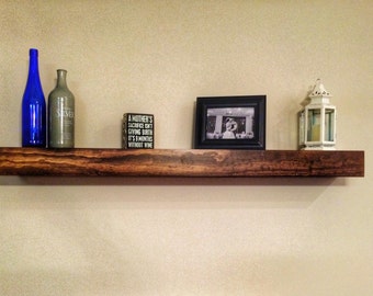 Floating Shelf / Floating Shelves / Rustic Shelf / Farmhouse Decor / Bracketless shelf/ Wood Shelf / Rustic Wooden Shelf / Rustic Decor