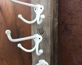 Vintage Cast Iron Coat/Robe/Towel/Hat Hook (Set of 3)