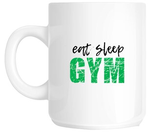 eat sleep GYM Gift Novelty Mug - SS22/23