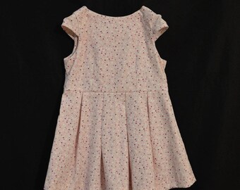 Pink corduroy dress T98