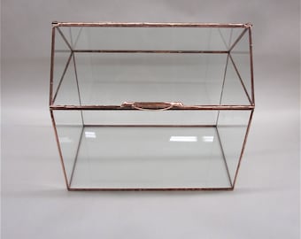 OUR House Large Wedding Card Box, with Slot Option, Card Box, Terrarium, Display Case, Glass Box