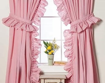 Priscilla Cottage Ruffled Curtains