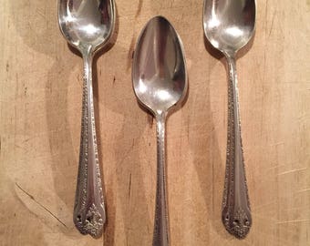 6 Holmes & Edwards Lovely Lady Teaspoons