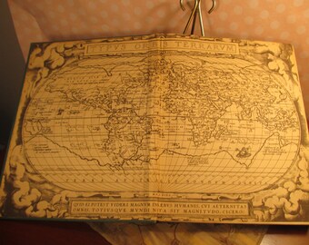 1941 Rand McNally World Atlas International Edition; hard cover; mid-century book