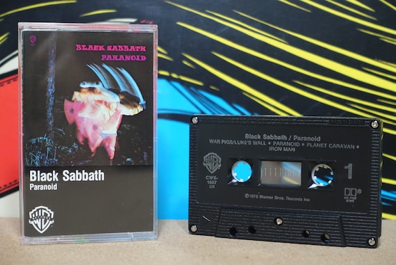 Paranoid by Black Sabbath Vintage Cassette Tape
